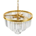 Lampa wisząca SPLENDORE 50 cm - żyrandol złoto-kryształowy DN915-50A Step into Design