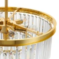 Lampa wisząca SPLENDORE 50 cm - żyrandol złoto-kryształowy DN915-50A Step into Design