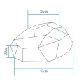 Lampa ogrodowa kamień DIAMOND M LED RGBW 16 kolorów 43 cm ES-ST014 Step into Design