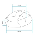 Lampa ogrodowa kamień DIAMOND L LED RGBW 16 kolorów 60 cm ES-ST015 Step into Design