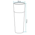 Lampa ogrodowa donica FLOWER POT XL LED RGBW 16 kolorów 115 cm ES-FL024 Step into Design