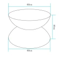 Stolik ogrodowy PARTY LED RGBW 16 kolorów 60 cm ES-TB017 Step into Design