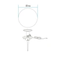 Lampa ogrodowa kula BALL M biała 40 cm ES-B040 Step into Design