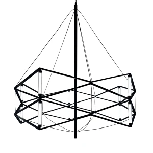 Lampa wisząca SPACE LED czarna 60 cm ST-9858 P/S black Step into Design