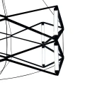 Lampa wisząca SPACE LED czarna 60 cm ST-9858 P/S black Step into Design
