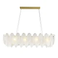 Lampa wisząca PIUMA LONG 100 cm – biała, oprawa sufitowa ST-6289-10C Step into Design