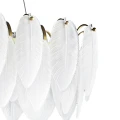 Lampa wisząca PIUMA LONG 100 cm – biała, oprawa sufitowa ST-6289-10C Step into Design