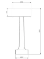 Lampa stołowa TAVOLO A LED dotykowa srebrna 21 cm ST-8127T/A SILVER Step into Design