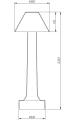 Lampa stołowa TAVOLO B LED dotykowa miedziana 22 cm ST-8127T/B COPPER Step into Design