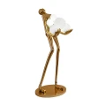 Lampa podłogowa WOMAN 180 cm –  złota figura kobiety z białymi kloszami  F9312 gold Step into Design