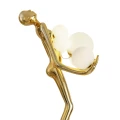 Lampa podłogowa WOMAN 180 cm –  złota figura kobiety z białymi kloszami  F9312 gold Step into Design