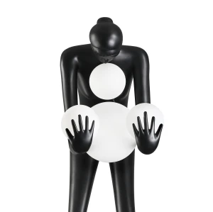 Lampa podłogowa WOMAN-2 BLACK czarna 190 cm DN433-F black Step into Design