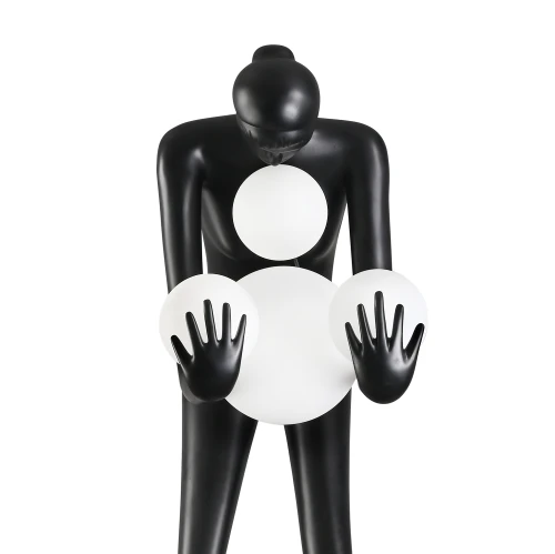 Lampa podłogowa WOMAN-2 BLACK czarna 190 cm DN433-F black Step into Design
