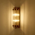 Lampa ścienna STELO 40 cm - kinkiet kryształowy LED, rama metalowa, złoty ST-88008-M Step into Design