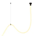 Lampa wisząca SNAKE LED wąż ledowy czarna 400 cm MD1021-4 black Step into Design