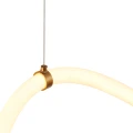 Lampa wisząca SNAKE LED 400 cm - elastyczny przewód LED, 3000K, złote uchwyty MD1021-4 gold Step into Design