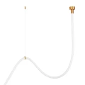 Lampa wisząca SNAKE LED 400 cm - elastyczny przewód LED, 3000K, złote uchwyty MD1021-4 gold Step into Design