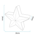 Lampa ogrodowa dekoracyjna gwiazda STAR LED RGBW 16 kolorów 30 cm ES-CR041 Step into Design