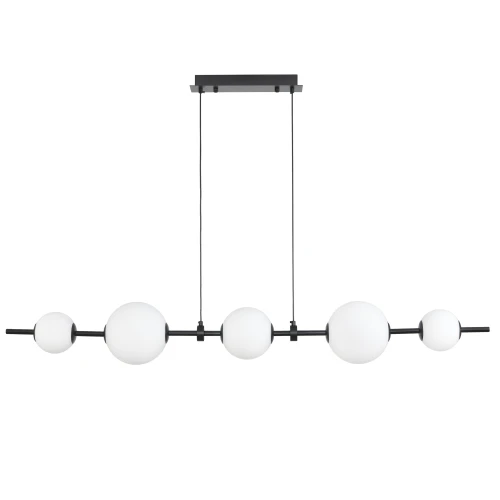 Lampa wisząca MILA 140 cm - LED, czarna z białymi kulami ST-CP241222-5L Step into Design