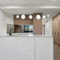 Lampa wisząca MILA 140 cm - LED, czarna z białymi kulami ST-CP241222-5L Step into Design