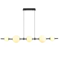 Lampa wisząca MILA 140 cm - LED, czarna z białymi kulami ST-CP241222-5L Step into Design