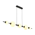 Lampa wisząca MILA 140 cm - LED, czarna z białymi kulami ST-CP241222-5L Step into Design