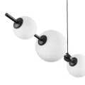 Lampa wisząca MILA 140 cm - LED, czarna z białymi kulami ST-CP241222-5L Step into Design