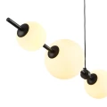 Lampa wisząca MILA 140 cm - LED, czarna z białymi kulami ST-CP241222-5L Step into Design