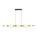 Lampa wisząca MILA 140 cm - LED, czarna z białymi kulami ST-CP241222-5L Step into Design