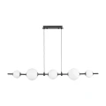 Lampa wisząca MILA 140 cm - LED, czarna z białymi kulami ST-CP241222-5L Step into Design