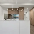 Lampa wisząca ZIGZAG 90 cm - LED, biała, falista listwa ST-MD240602 WHITE Step into Design