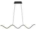 Lampa wisząca ZIGZAG 90 cm - LED, czarna, falista listwa  ST-MD240602 BLACK Step into Design