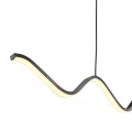 Lampa wisząca ZIGZAG 90 cm - LED, czarna, falista listwa  ST-MD240602 BLACK Step into Design