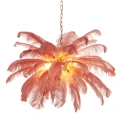 Lampa wisząca EMU 100 cm - pióra różowe ST-DN127 pink Step into Design