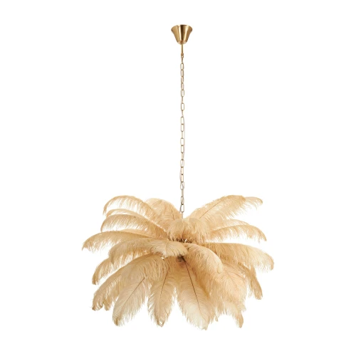 Lampa wisząca EMU 100 cm -  pióra beżowe ST-DN127 beige Step into Design