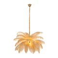 Lampa wisząca EMU 100 cm -  pióra beżowe ST-DN127 beige Step into Design