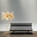 Lampa wisząca EMU 100 cm -  pióra beżowe ST-DN127 beige Step into Design