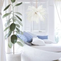 Lampa wisząca EMU 100 cm -  pióra beżowe ST-DN127 beige Step into Design