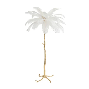 Lampa podłogowa EMU 170 cm - pióra białe ST-DN127-F white Step into Design