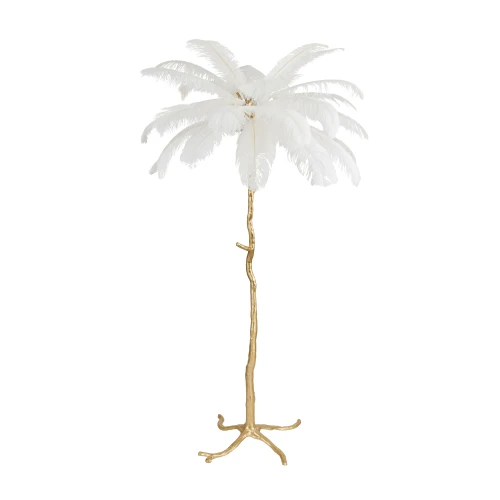 Lampa podłogowa EMU 170 cm - pióra białe ST-DN127-F white Step into Design