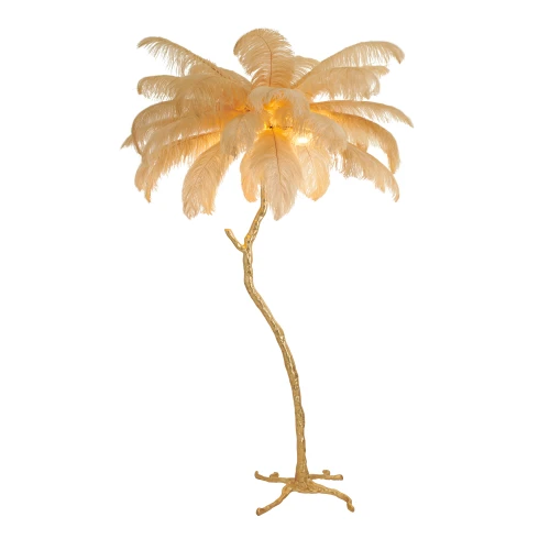 Lampa podłogowa EMU pióra beżowe 150 cm ST-DN128-F beige Step into Design