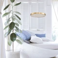 Lampa wisząca ALCHEMY 60 cm - LED, złoty alabaster  ST-MD2407 Step into Design