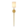 Lampa ścienna DAMA 92 cm-  złoty kinkiet z białym abażurem ST-8436 AGB-CE GOLD Step into Design