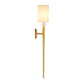 Lampa ścienna DAMA 92 cm-  złoty kinkiet z białym abażurem ST-8436 AGB-CE GOLD Step into Design