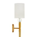 Lampa ścienna DAMA 92 cm-  złoty kinkiet z białym abażurem ST-8436 AGB-CE GOLD Step into Design