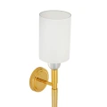 Lampa ścienna DAMA 92 cm-  złoty kinkiet z białym abażurem ST-8436 AGB-CE GOLD Step into Design