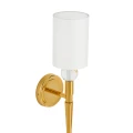 Lampa ścienna DAMA 52 cm-  złoty kinkiet z białym abażurem ST-8421 AGB-CE GOLD Step into Design