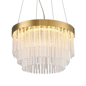 Lampa wisząca GLORIA  40 cm - żyrandol LED, kryształowo-złoty ST-DL8510 Step into Design