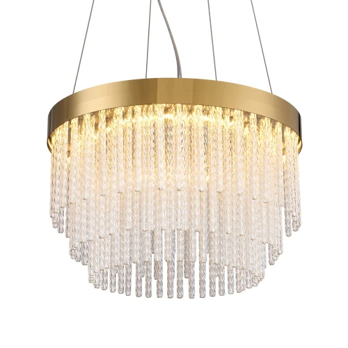 Lampa wisząca GLORIA  40 cm - żyrandol LED, kryształowo-złoty ST-DL8510 Step into Design