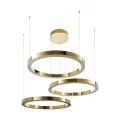 Lampa wisząca CIRCLE 40+60+80 LED złoty połysk na 1 podsufitce DN924-40+60+80 gold Step into Design